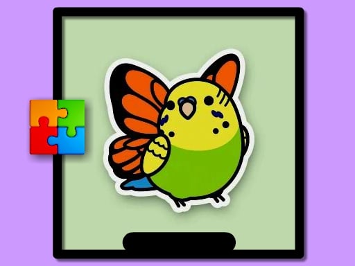 Cute Budgie Puzzle Image