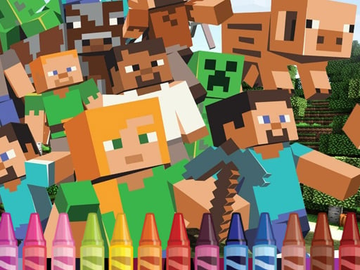 Minecraft Coloring Image